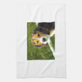 Beagle-Hundehaustier-Tier-FriedensLiebe Geschirrtuch (Vertikal)