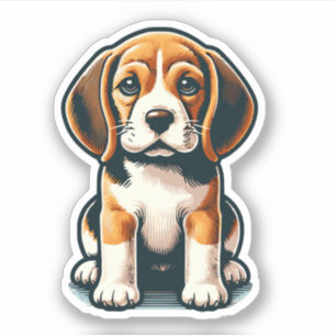 Beagle-Hundekleber Aufkleber