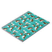 Beagle-Hunderasse - Türkis Notizblock (Linke Seite)