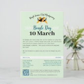 Beagle Hundetag Post- und Schreibwaren Briefpapier (Stehend Vorderseite)