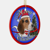 BEAGLE-HUNDEweihnachtsverzierung - Keramik Ornament (Rechts)