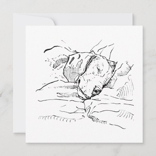 Beagle-Hundliebhaber-Illustration  (Vorderseite)