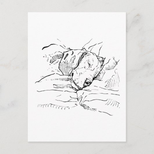 Beagle-Hundliebhaber-Illustration  Postkarte (Vorderseite)