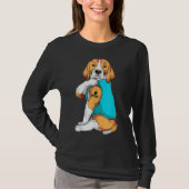 Beagle I Liebe Mama Kleidung, Hunde Mama Geschenke T-Shirt (Vorderseite)