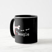 Beagle (I Liebe) Tasse (Vorderseite Links)
