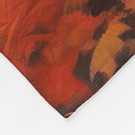 Beagle im Herbst Leaves Fall Inspiriert Fleecedecke (Ecke)