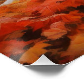 Beagle im Herbst Leaves Fall Inspiriert Poster (Ecke)