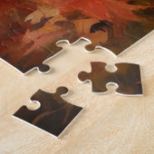 Beagle im Herbst Leaves Fall Inspiriert Puzzle (Seite)