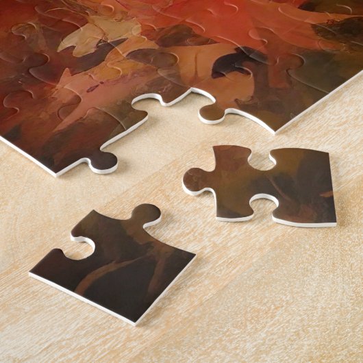 Beagle im Herbst Leaves Fall Inspiriert Puzzle (Seite)