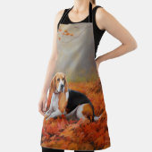 Beagle im Herbst Leaves Fall Inspiriert Schürze (InSitu)