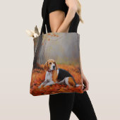 Beagle im Herbst Leaves Fall Inspiriert Tasche (Von Nahem)