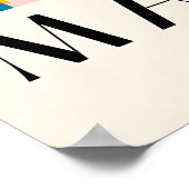 Beagle in Bathtub Art Print Matisse Style Dog Poster (Ecke)