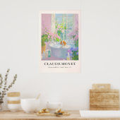 Beagle in Bathtub Art Print Monet Style Dog Poster (Küche)