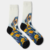 Beagle in den Blume Socken (Rechts)