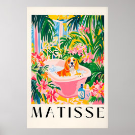 Beagle in der Badewanne Kunstprint im Stil von Mat Poster