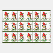 Beagle in der Weihnachtsmannmütze Weihnachten Geschenkpapier Set (Vorderseite 2)