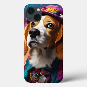 Beagle in einem rosa Hut Case-Mate iPhone Hülle