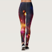 Beagle in einem rosa Hut Leggings (Rückseite)