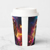 Beagle in einem rosa Hut Pappbecher (Links)