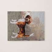 Beagle in Ländereinstellungen Puzzle (Horizontal)