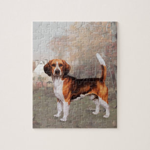 Beagle in Ländereinstellungen Puzzle