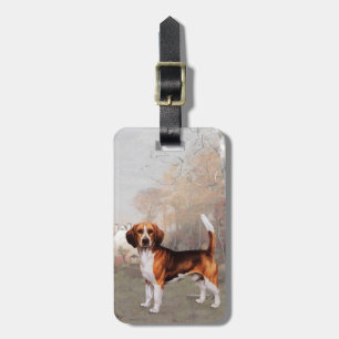 Beagle in ländlicher Umgebung Gepäckanhänger
