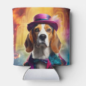Beagle in lebendiger Kostüm Dosenkühler (Rückseite)