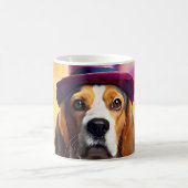 Beagle in lebendiger Kostüm Kaffeetasse (Mittel)