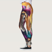 Beagle in lebendiger Kostüm Leggings (Links)
