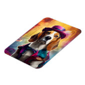 Beagle in lebendiger Kostüm Magnet (Linke Seite)