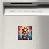 Beagle in lebendiger Kostüm Magnet (In Situ (Geschirrspüler))