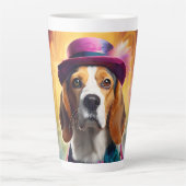 Beagle in lebendiger Kostüm Milchtasse (Vorderseite)