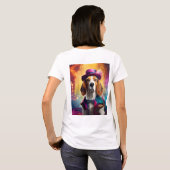 Beagle in lebendiger Kostüm T-Shirt (Schwarz voll)