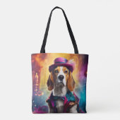 Beagle in lebendiger Kostüm Tasche (Rückseite)