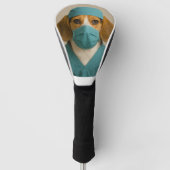 Beagle in Scrubs Golf Headcover (Vorderseite)