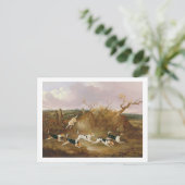 Beagle in Vollkornholz, 1845 (Öl auf Leinwand) Postkarte (Stehend Vorderseite)