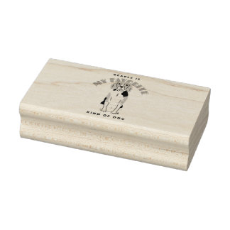 BEAGLE IST MEIN LIEBLINGSGEBIET GUMMISTEMPEL