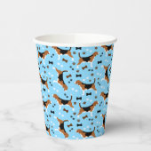 Beagle Jagd Hunde Beagle Muster Niedlich Pappbecher (Links)