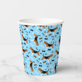 Beagle Jagd Hunde Beagle Muster Niedlich Pappbecher (Vorderseite)