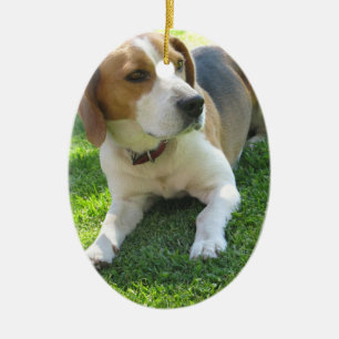Beagle-Jagdhund-Verzierung Keramik Ornament