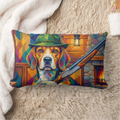 Beagle Jäger Pop Art – Moderner Jagdhund Lendenkissen (Decke)