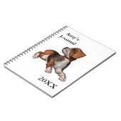 Beagle-Journal mit Name/Jahr Notizblock (Linke Seite)