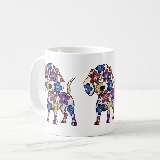 Beagle-Kaffee-Tasse Kaffeetasse (Vorderseite Links)
