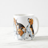 Beagle Kaffeetasse (VorderseiteRechts)