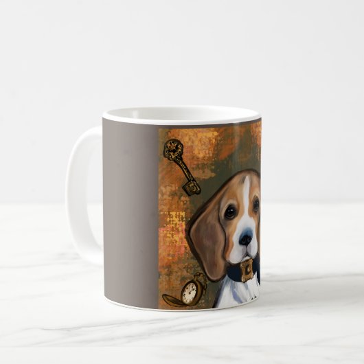 Beagle Kaffeetasse (Vorderseite Links)
