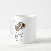 Beagle Kaffeetasse (Vorderseite Links)