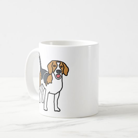 Beagle Kaffeetasse (Vorderseite Links)