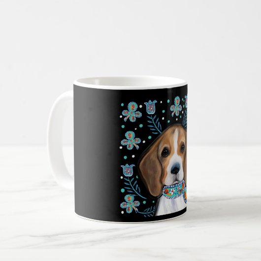 Beagle Kaffeetasse (Vorderseite Links)