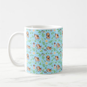 Beagle-Kaffeetasse Frühlingsblumen Kawaii-Hundeges Kaffeetasse