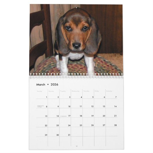 Beagle-Kalender Kalender (Mär 2026)